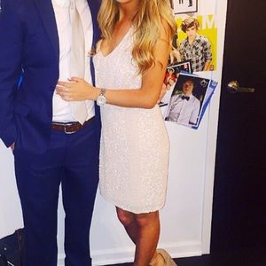 Cream with sequins dress